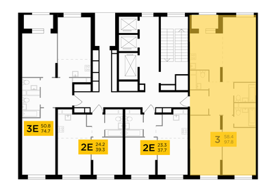 98,2 м², 3-комнатная квартира 45 930 032 ₽ - изображение 24