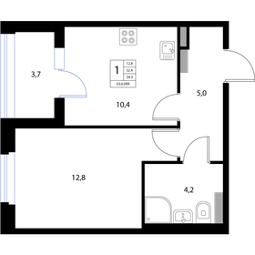 33,9 м², 1-комнатная квартира 6 308 790 ₽ - изображение 16