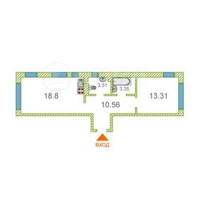 Квартира 49 м², 1-комнатная - изображение 1