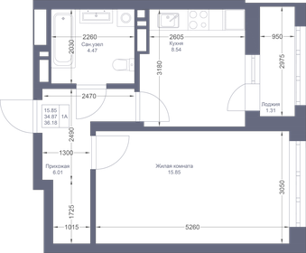 36,4 м², 1-комнатная квартира 8 796 700 ₽ - изображение 42