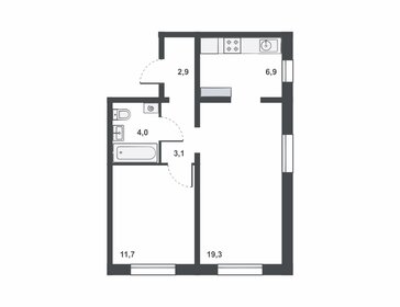 Квартира 47,9 м², 2-комнатная - изображение 2