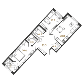 63 м², 2-комнатная квартира 18 500 000 ₽ - изображение 86