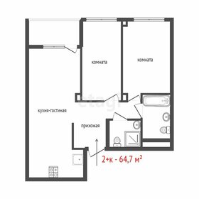 Квартира 64,7 м², 2-комнатная - изображение 2