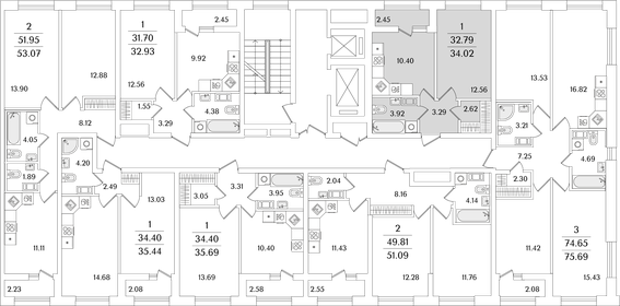 Квартира 34 м², 1-комнатная - изображение 2