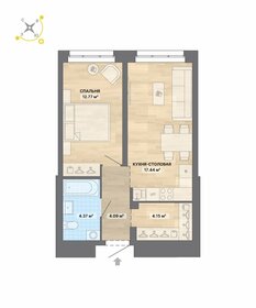 49,2 м², 1-комнатная квартира 5 100 000 ₽ - изображение 57