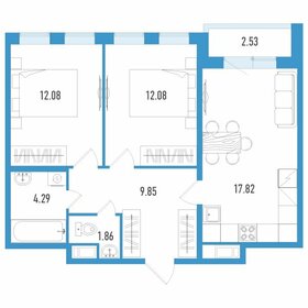 Квартира 59,2 м², 2-комнатная - изображение 1