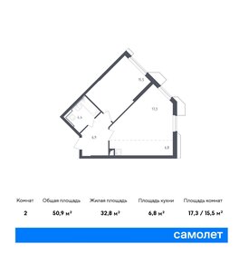 47,9 м², 1-комнатные апартаменты 12 088 484 ₽ - изображение 21