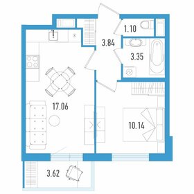 34,3 м², 1-комнатная квартира 6 717 963 ₽ - изображение 50