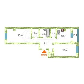 Квартира 64 м², 2-комнатная - изображение 1