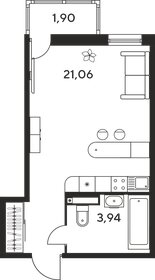 27,2 м², квартира-студия 3 680 000 ₽ - изображение 10