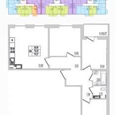 Квартира 78,3 м², 3-комнатная - изображение 2