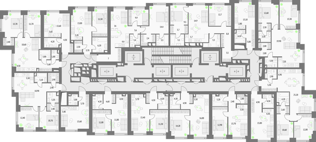 68 м², 3-комнатная квартира 19 500 000 ₽ - изображение 105