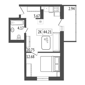 41,5 м², 1-комнатная квартира 7 500 000 ₽ - изображение 35
