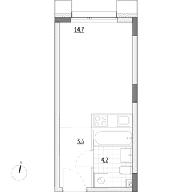 22,5 м², апартаменты-студия 4 702 500 ₽ - изображение 16