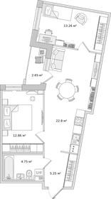 60,7 м², 2-комнатная квартира 8 350 000 ₽ - изображение 45