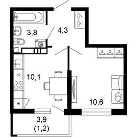 33,1 м², 1-комнатная квартира 5 100 000 ₽ - изображение 38