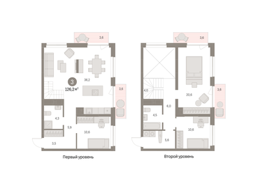 125 м², 4-комнатная квартира 22 000 000 ₽ - изображение 66