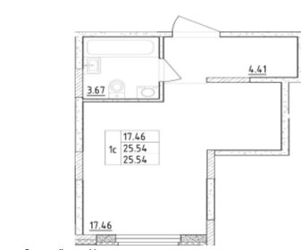 26 м², квартира-студия 6 300 000 ₽ - изображение 18
