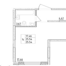 Квартира 25,5 м², студия - изображение 3