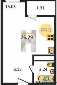 27,2 м², квартира-студия 3 400 000 ₽ - изображение 41