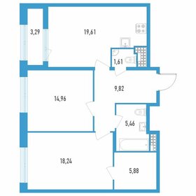 Квартира 77,2 м², 2-комнатная - изображение 1