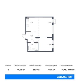 40,6 м², 2-комнатная квартира 9 150 000 ₽ - изображение 34