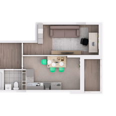 Квартира 41,3 м², 1-комнатная - изображение 2