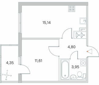 36,3 м², 1-комнатная квартира 7 047 398 ₽ - изображение 29