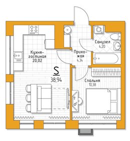 42,1 м², 1-комнатная квартира 3 787 200 ₽ - изображение 8