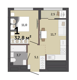34,1 м², 1-комнатная квартира 3 900 000 ₽ - изображение 84