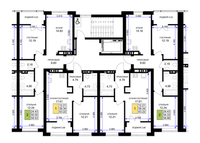 43,2 м², 1-комнатная квартира 4 927 080 ₽ - изображение 9