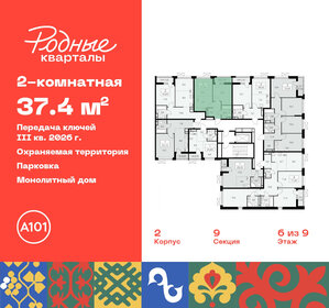 Квартира 37,4 м², 2-комнатная - изображение 2