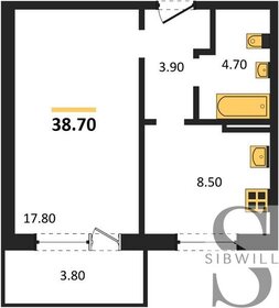 38,7 м², 1-комнатная квартира 5 050 000 ₽ - изображение 17