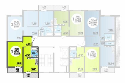 43,6 м², 1-комнатная квартира 7 450 000 ₽ - изображение 1