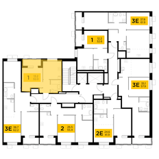 Квартира 32 м², 1-комнатная - изображение 2