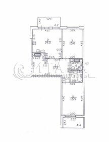 Квартира 77,7 м², 2-комнатная - изображение 1