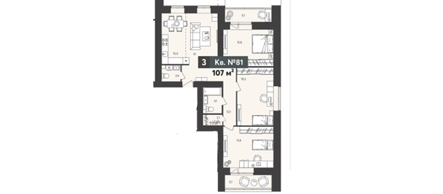 127 м², 4-комнатная квартира 10 900 000 ₽ - изображение 70