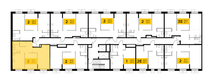 52 м², 3-комнатная квартира 9 900 000 ₽ - изображение 96