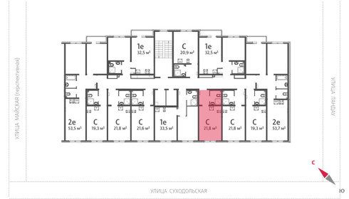 54,1 м², 2-комнатная квартира 5 450 000 ₽ - изображение 36