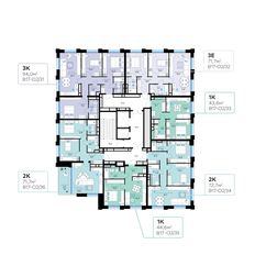 Квартира 72,7 м², 2-комнатная - изображение 2