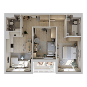 Квартира 66,5 м², 2-комнатная - изображение 2