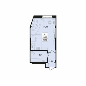 34,2 м², квартира-студия 4 570 000 ₽ - изображение 6