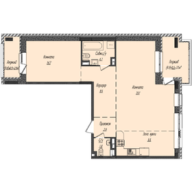 71,9 м², 2-комнатная квартира 19 418 400 ₽ - изображение 33