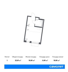 Квартира 22,8 м², студия - изображение 1