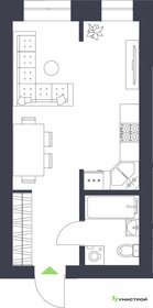 34,5 м², 1-комнатная квартира 4 350 000 ₽ - изображение 35