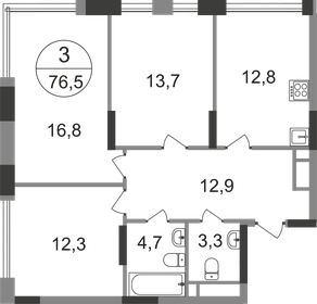 78 м², 3-комнатная квартира 17 694 132 ₽ - изображение 50