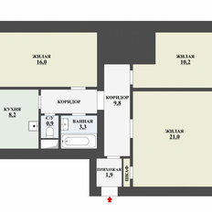 Квартира 71,5 м², 3-комнатная - изображение 2