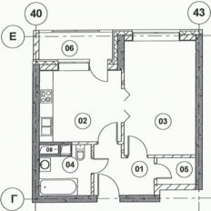 Квартира 40,9 м², 1-комнатная - изображение 1