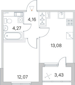 Квартира 35,3 м², 1-комнатная - изображение 1