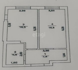 Квартира 43,5 м², 1-комнатная - изображение 1